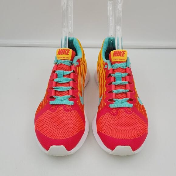 Nike Downshifter 8 Sneaker, Pink/Orange/Teal, Size 5Y - Picture 2 of 7